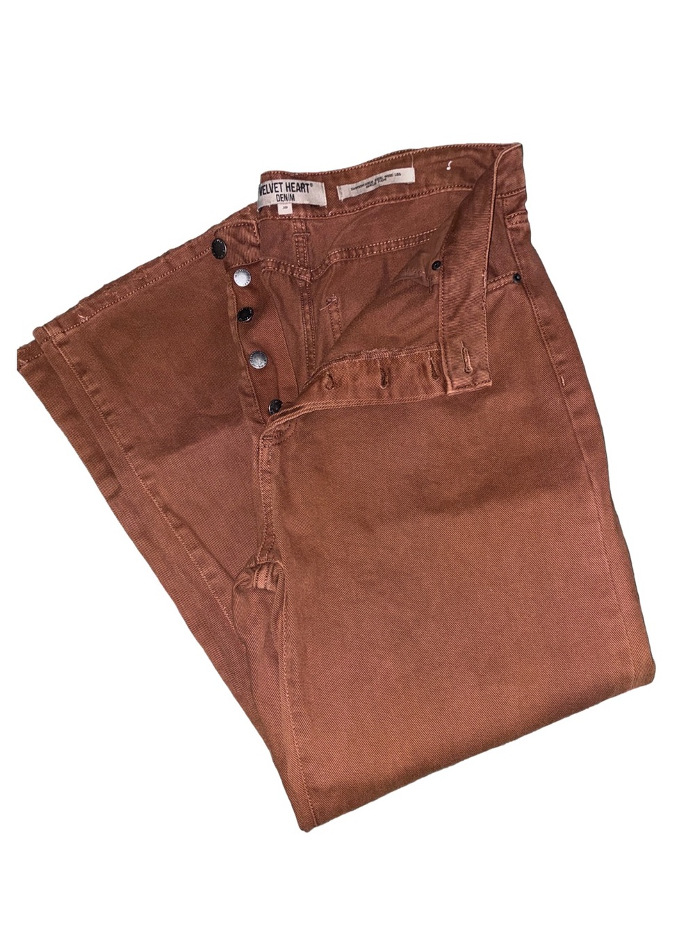 Velvet Heart Denim “Dawson” High-Rise Wide Leg Ankle Pants